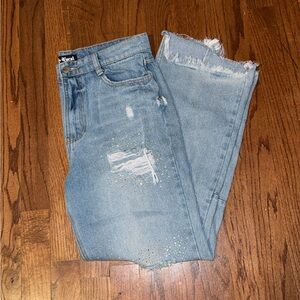 Women’s Vocal Light Blue Sparkly Jeans